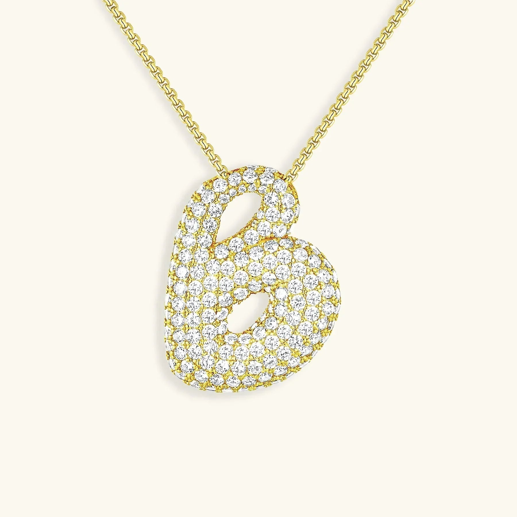 Bubble Initial Diamond kaulakoru