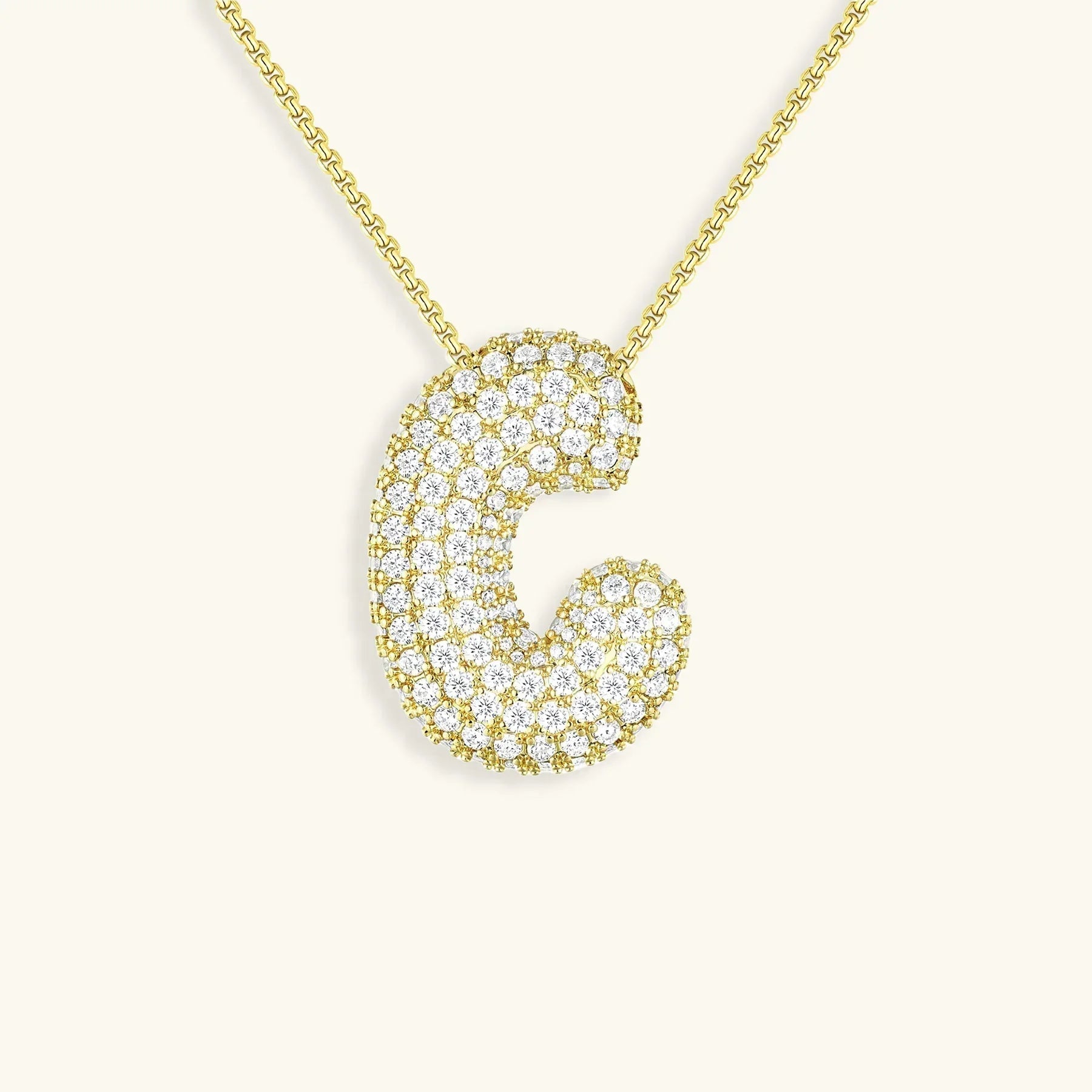 Bubble Initial Diamond kaulakoru