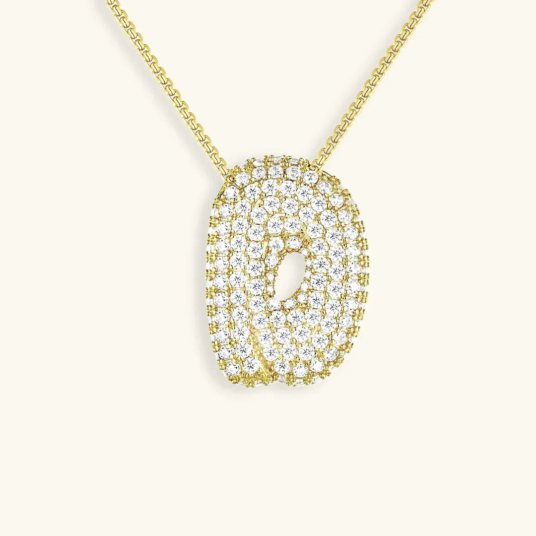Bubble Initial Diamond kaulakoru