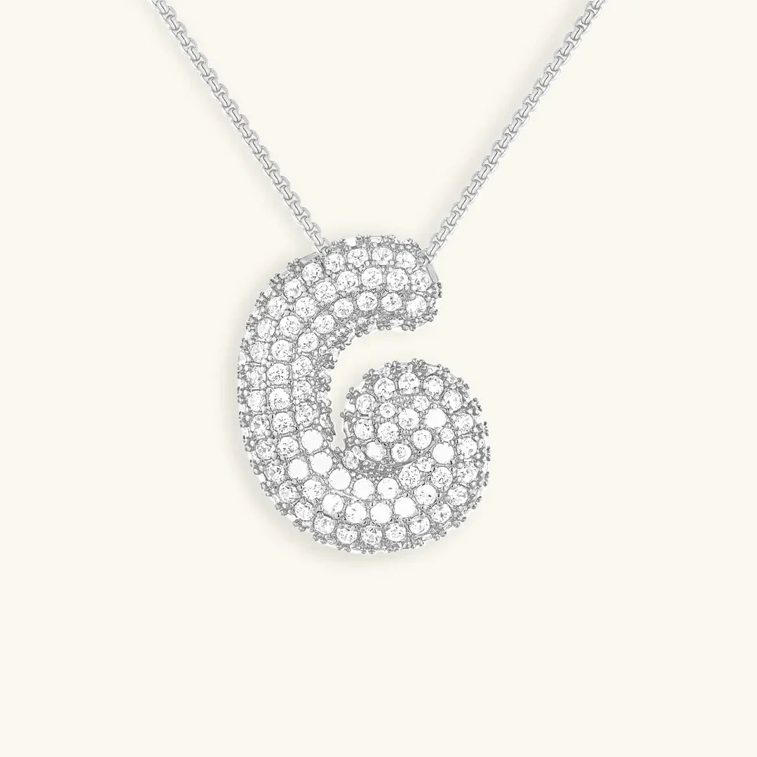 Bubble Initial Diamond kaulakoru