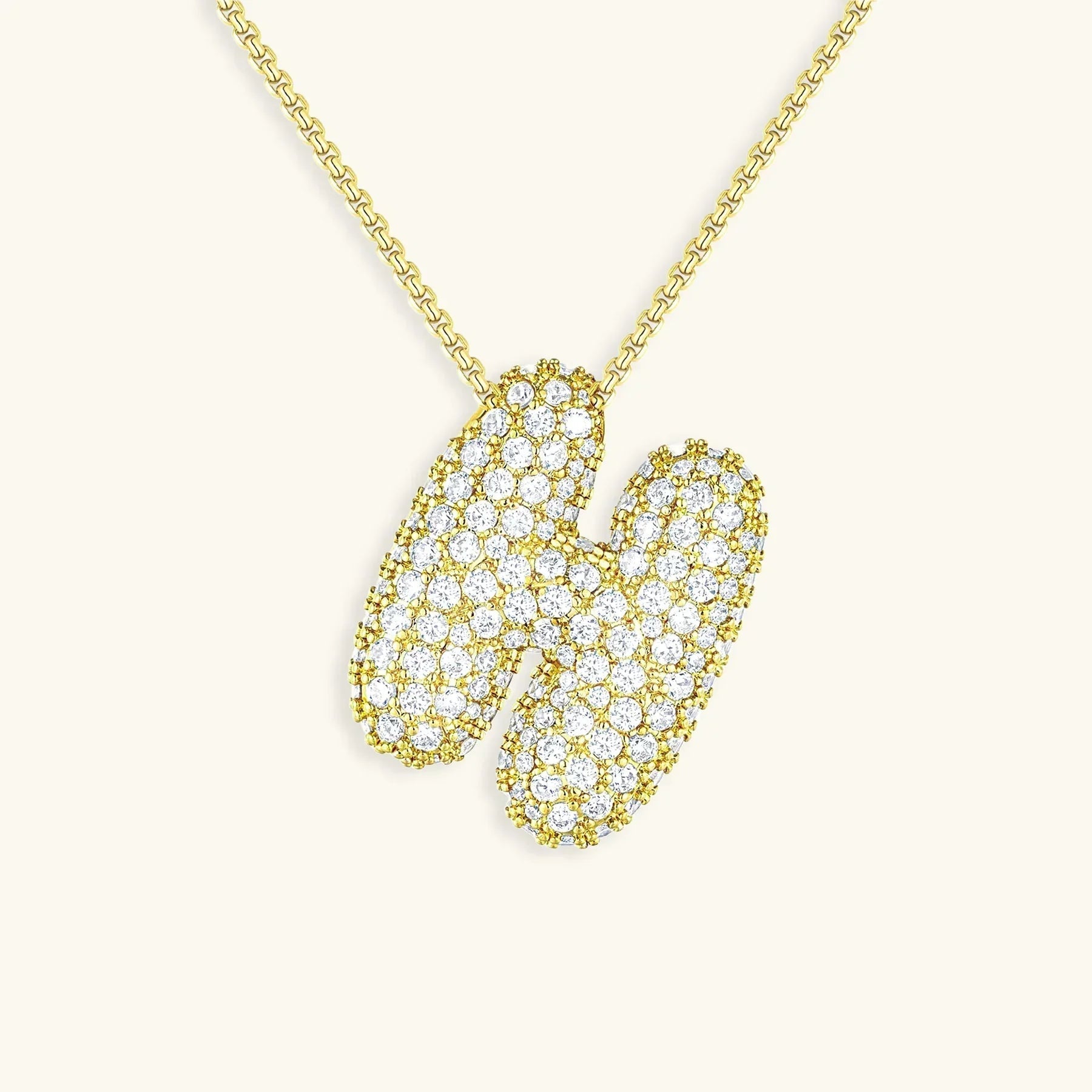 Bubble Initial Diamond kaulakoru