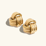 Avielle Chunky Gold Solmukorvakorut