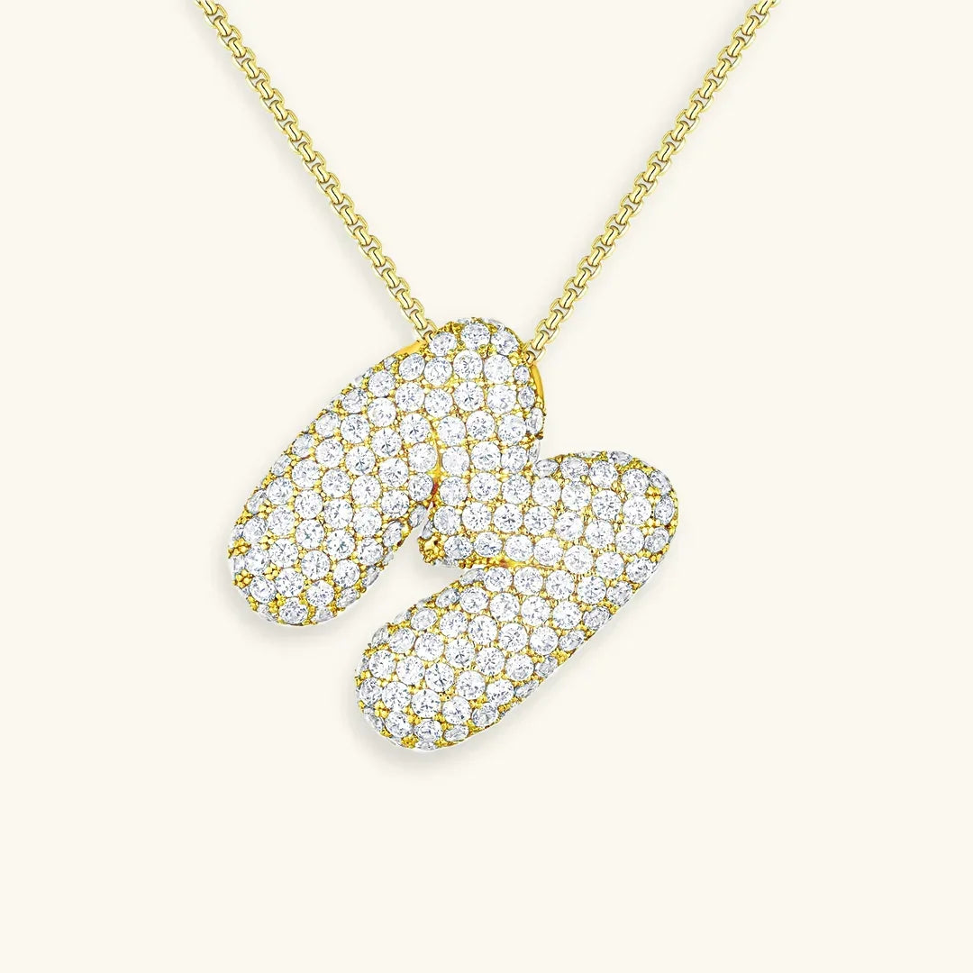 Bubble Initial Diamond kaulakoru