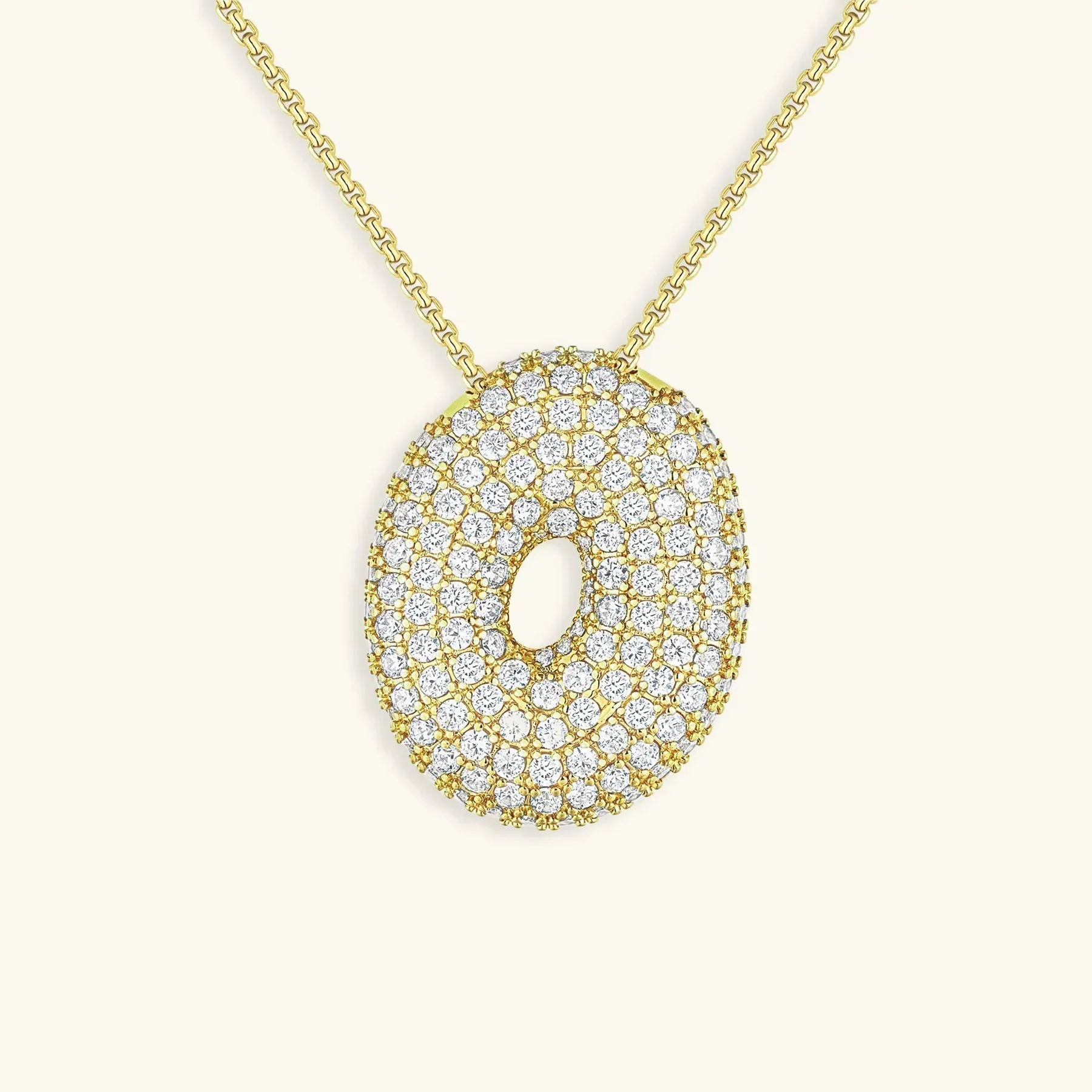 Bubble Initial Diamond kaulakoru