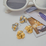 Avielle Chunky Gold Solmukorvakorut