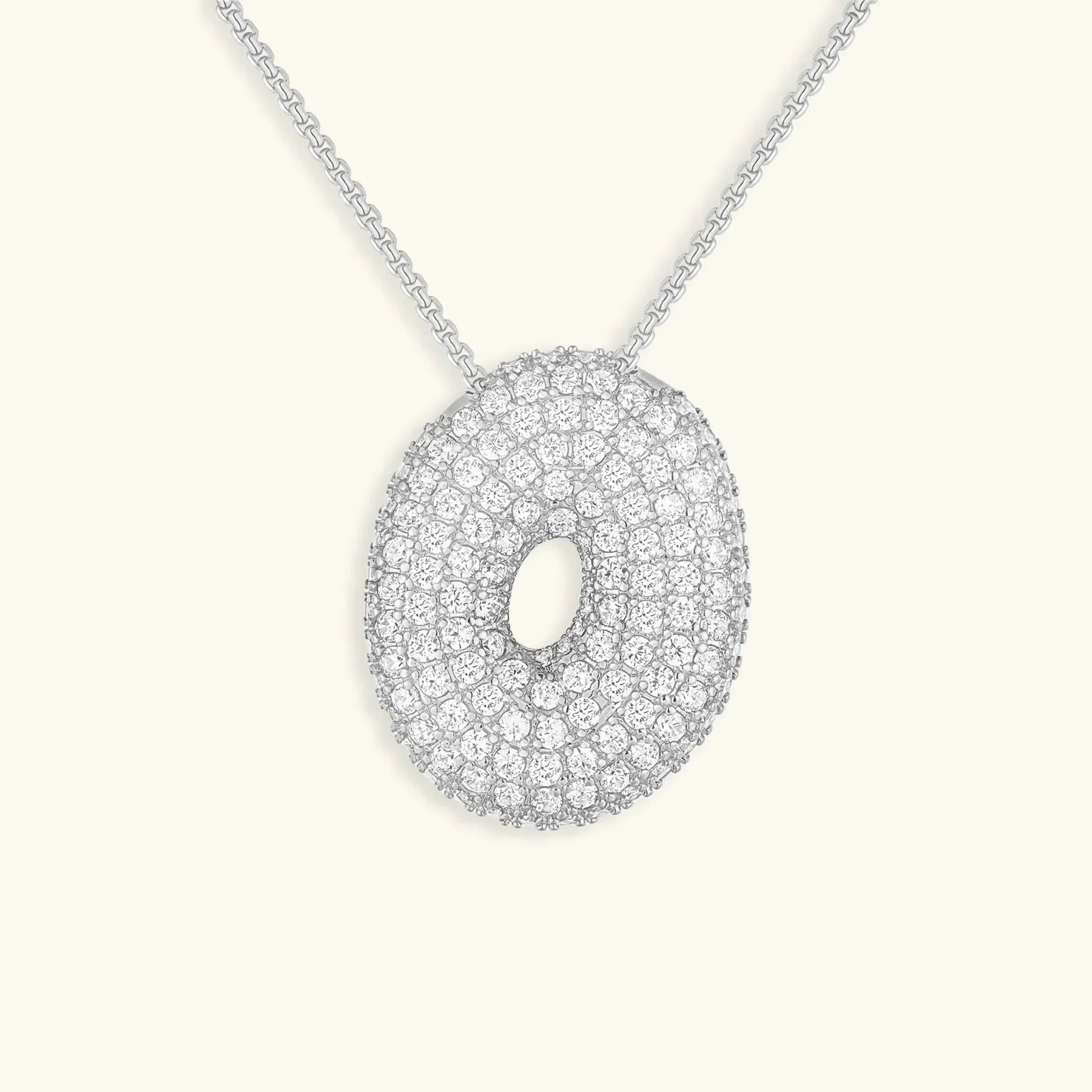 Bubble Initial Diamond kaulakoru