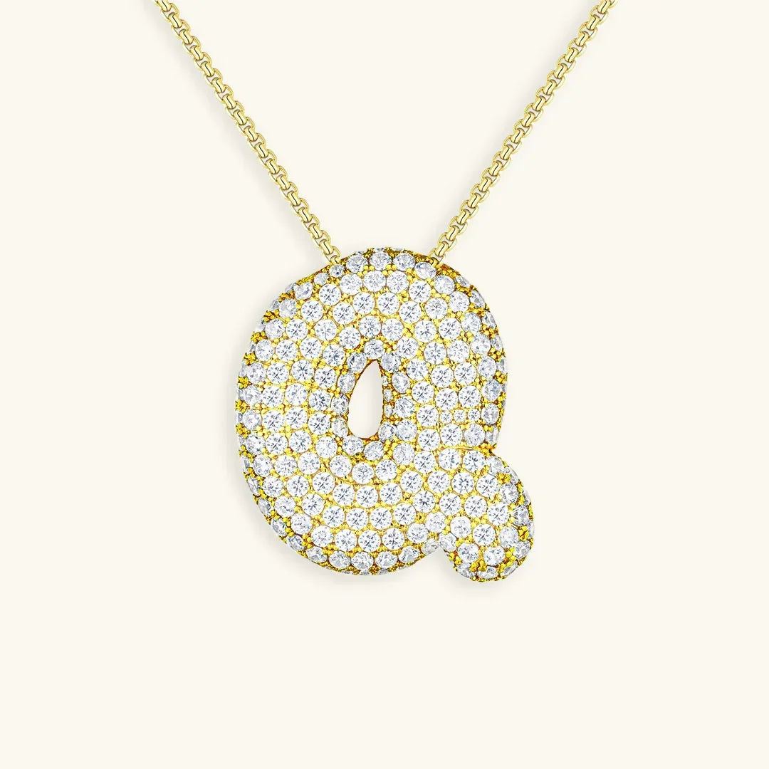 Bubble Initial Diamond kaulakoru