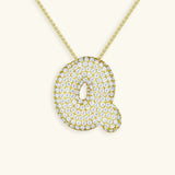 Bubble Initial Diamond kaulakoru