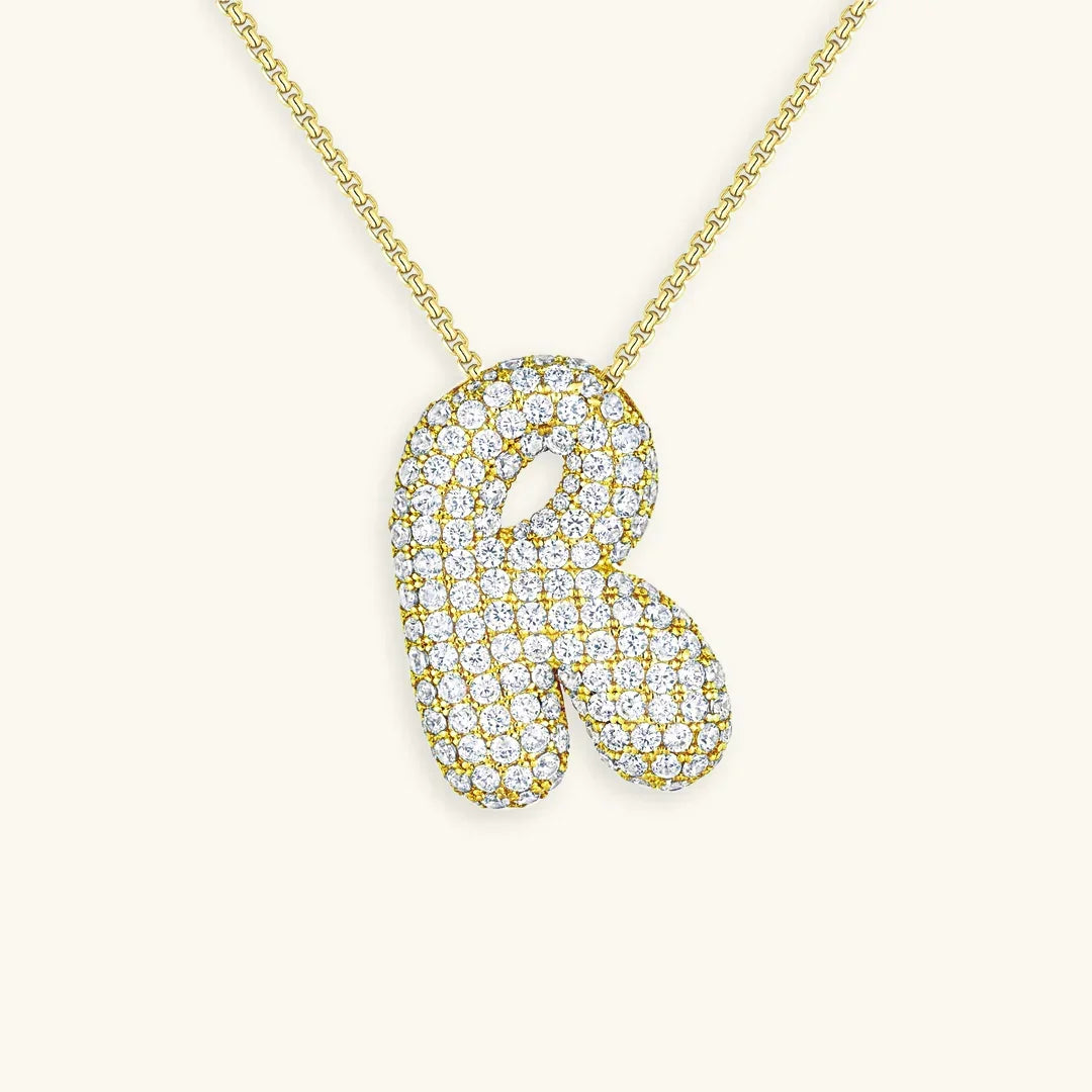 Bubble Initial Diamond kaulakoru