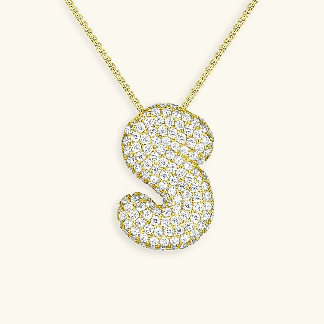Bubble Initial Diamond kaulakoru