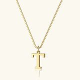 Therese-kirjaimen nimikirjain kultainen kaulakoru