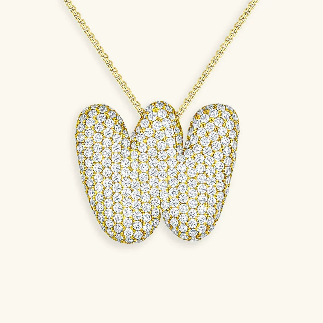 Bubble Initial Diamond kaulakoru