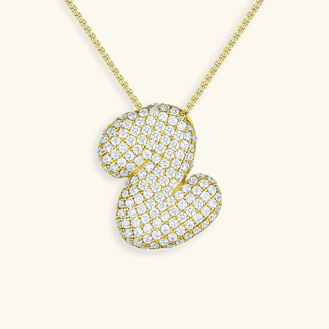 Bubble Initial Diamond kaulakoru