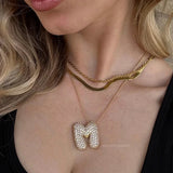 Bubble Initial Diamond kaulakoru
